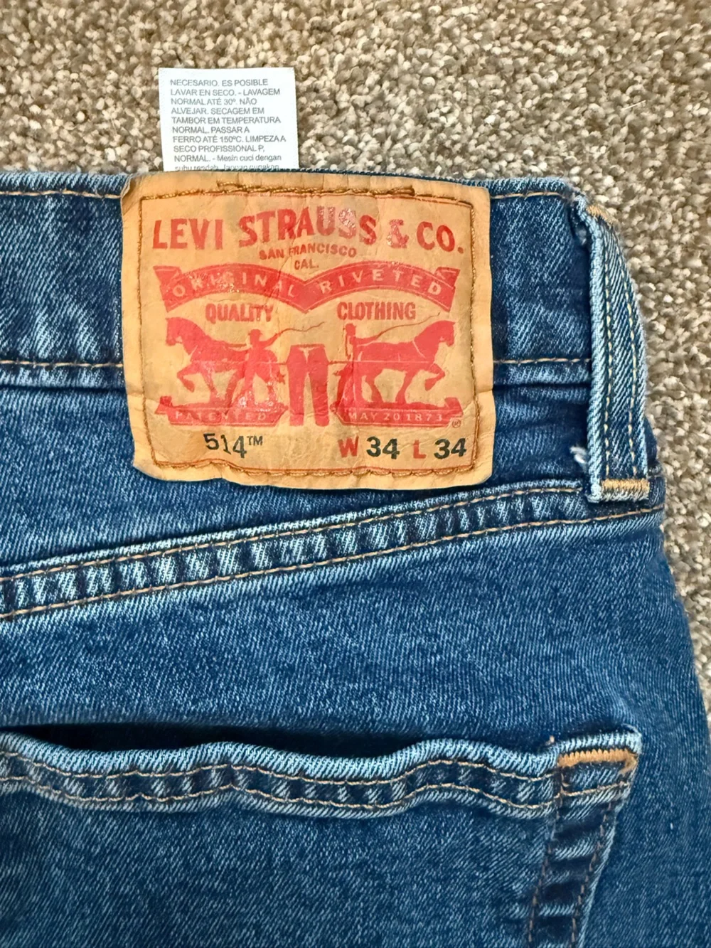 Men’s Levi’s 514 size 34/34